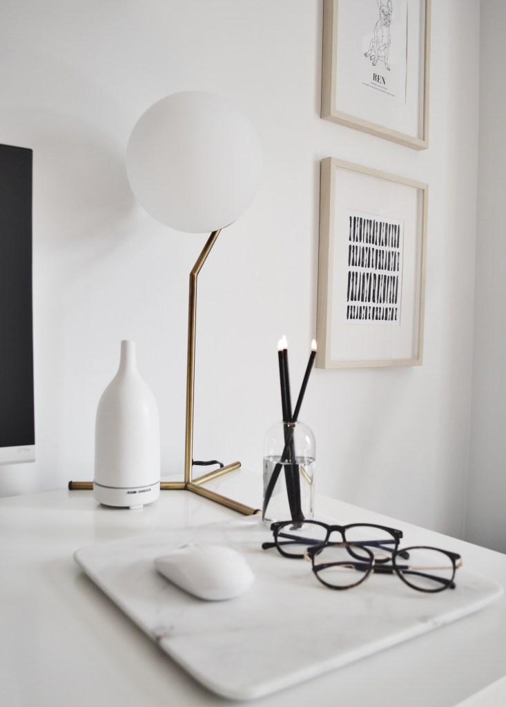 Home Office Essentials Blue Light Glasses Everlasting Candle Structube Lamp Saje Diffuser